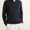 Cotton and Silk-Blend Polo Sweater - FR