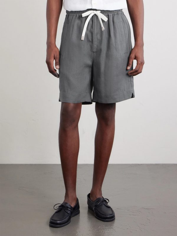 Straight-Leg Linen Shorts - FR Straight-Leg Linen Shorts - FR