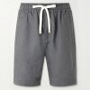 Straight-Leg Linen Shorts Straight-Leg Linen Shorts