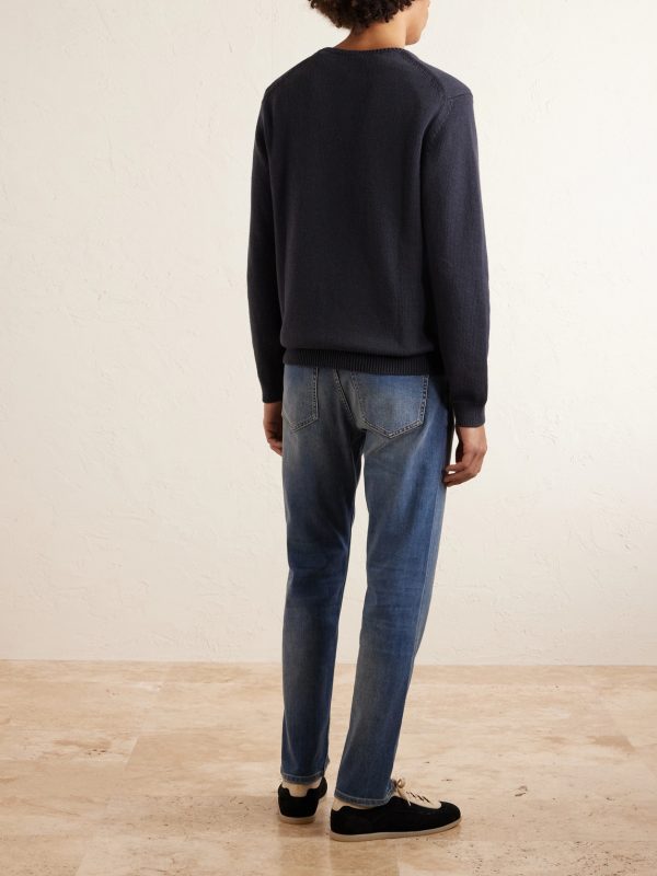 Cotton and Silk-Blend Sweater - BK