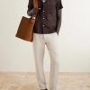 Straight-Leg Lyocell and Linen-Blend Drawstring Trousers - OU Straight-Leg Lyocell and Linen-Blend Drawstring Trousers - OU