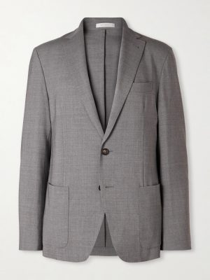 Wool-Blend Suit Jacket