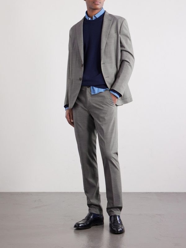 Wool-Blend Suit Jacket - OU Wool-Blend Suit Jacket - OU