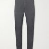 Straight-Leg Pleated Stretch Cotton and Silk-Blend Trousers Straight-Leg Pleated Stretch Cotton and Silk-Blend Trousers