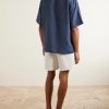 Camp-Collar Linen Shirt - BK