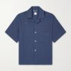 Camp-Collar Linen Shirt