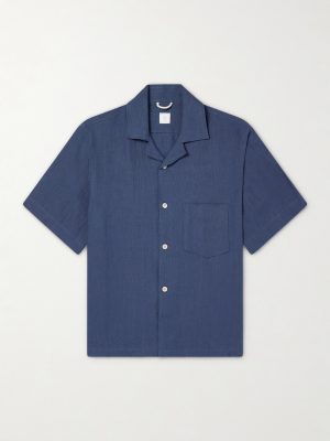 Camp-Collar Linen Shirt Camp-Collar Linen Shirt