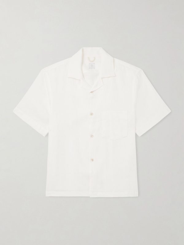 Camp-Collar Linen Shirt Camp-Collar Linen Shirt