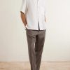 Camp-Collar Linen Shirt - OU Camp-Collar Linen Shirt - OU