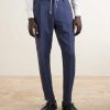 Straight-Leg Lyocell and Linen-Blend Drawstring Trousers - FR Straight-Leg Lyocell and Linen-Blend Drawstring Trousers - FR