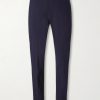 Slim-Fit Tapered Stretch-Wool Flannel Trousers Slim-Fit Tapered Stretch-Wool Flannel Trousers