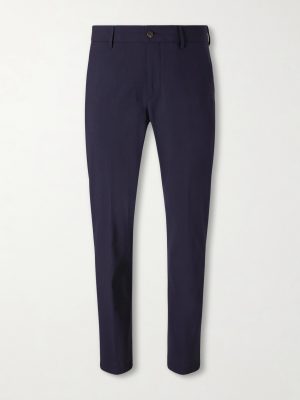 Slim-Fit Tapered Stretch-Wool Flannel Trousers Slim-Fit Tapered Stretch-Wool Flannel Trousers