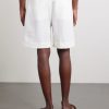 Straight-Leg Linen Shorts - BK