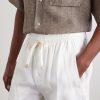 Straight-Leg Linen Shorts - CU