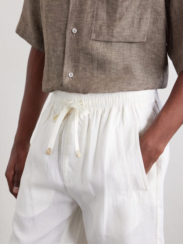 Straight-Leg Linen Shorts - CU
