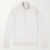 Wool Zip-Up Cardigan