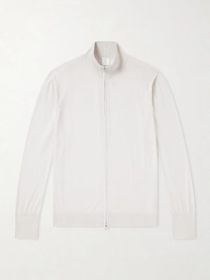 Wool Zip-Up Cardigan