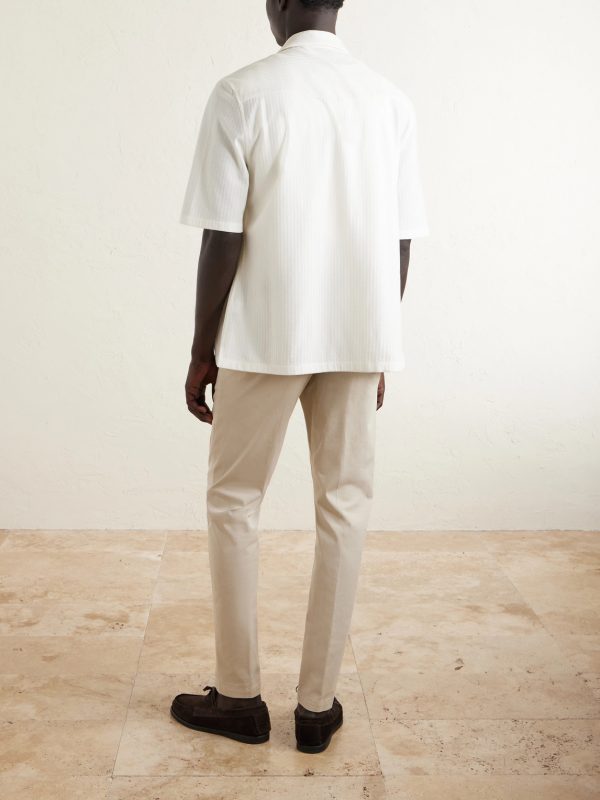 Slim-Fit Stretch Cotton-Twill Chinos - BK Slim-Fit Stretch Cotton-Twill Chinos - BK