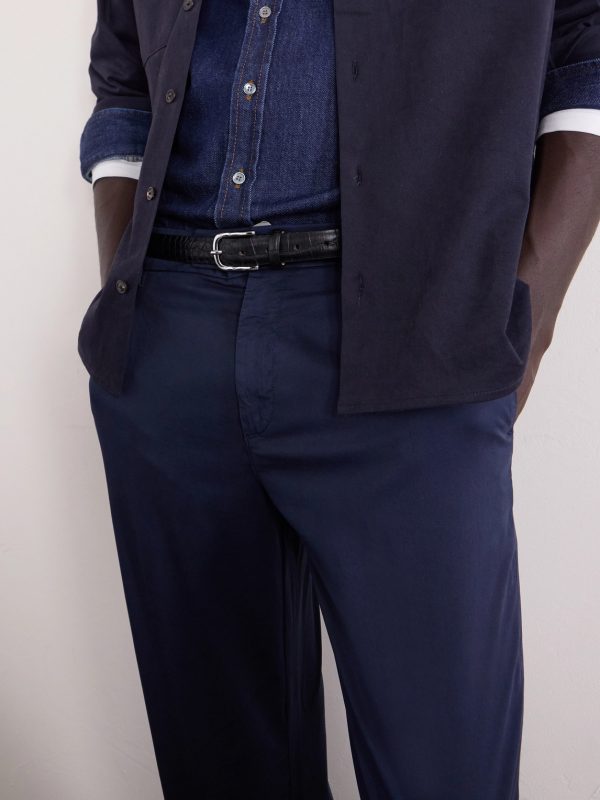 Slim-Fit Cotton-Blend Twill Chinos - CU