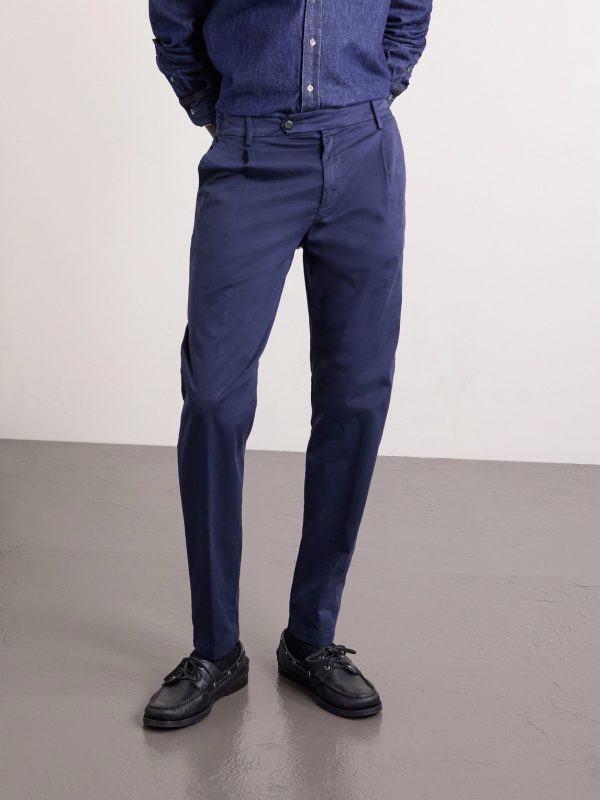 Slim-Fit Cotton-Blend Twill Chinos - FR