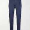 Slim-Fit Cotton-Blend Twill Chinos