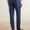 Flat Front Chino Linen Trousers - BK Flat Front Chino Linen Trousers - BK