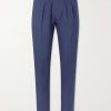 Flat Front Chino Linen Trousers Flat Front Chino Linen Trousers