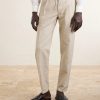 Straight-Leg Cotton and Linen-Blend Drawstring Trousers - FR Straight-Leg Cotton and Linen-Blend Drawstring Trousers - FR