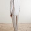 Striped Cotton and Linen-Blend Shirt - BK