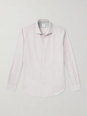 Striped Cotton and Linen-Blend Shirt Striped Cotton and Linen-Blend Shirt