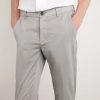 Straight-Leg Pleated Stretch Cotton and Silk-Blend Trousers - CU Straight-Leg Pleated Stretch Cotton and Silk-Blend Trousers - CU