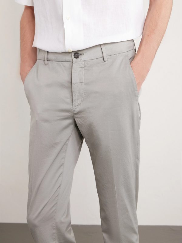 Straight-Leg Pleated Stretch Cotton and Silk-Blend Trousers - CU Straight-Leg Pleated Stretch Cotton and Silk-Blend Trousers - CU