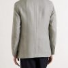 Slim-Fit Linen Blazer - BK