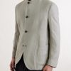 Slim-Fit Linen Blazer - FR