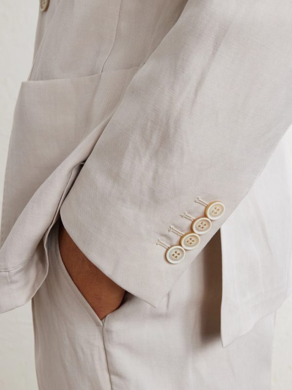 Lyocell and Linen-Blend Suit Jacket - CU Lyocell and Linen-Blend Suit Jacket - CU
