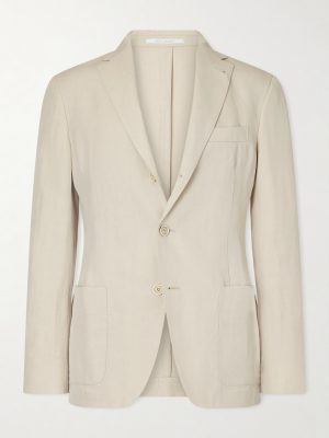 Lyocell and Linen-Blend Suit Jacket
