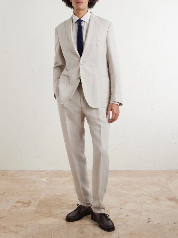 Lyocell and Linen-Blend Suit Jacket - OU Lyocell and Linen-Blend Suit Jacket - OU