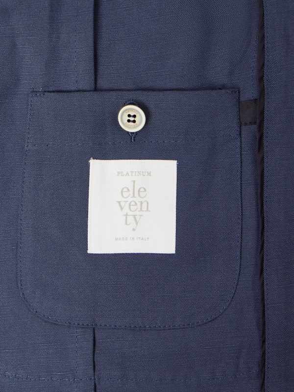 Lyocell and Linen-Blend Suit Jacket - E1