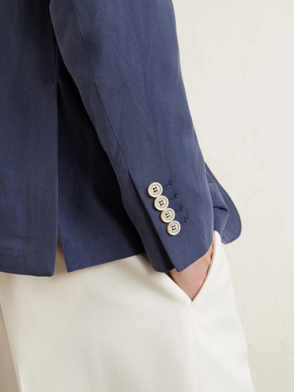 Lyocell and Linen-Blend Suit Jacket - E2
