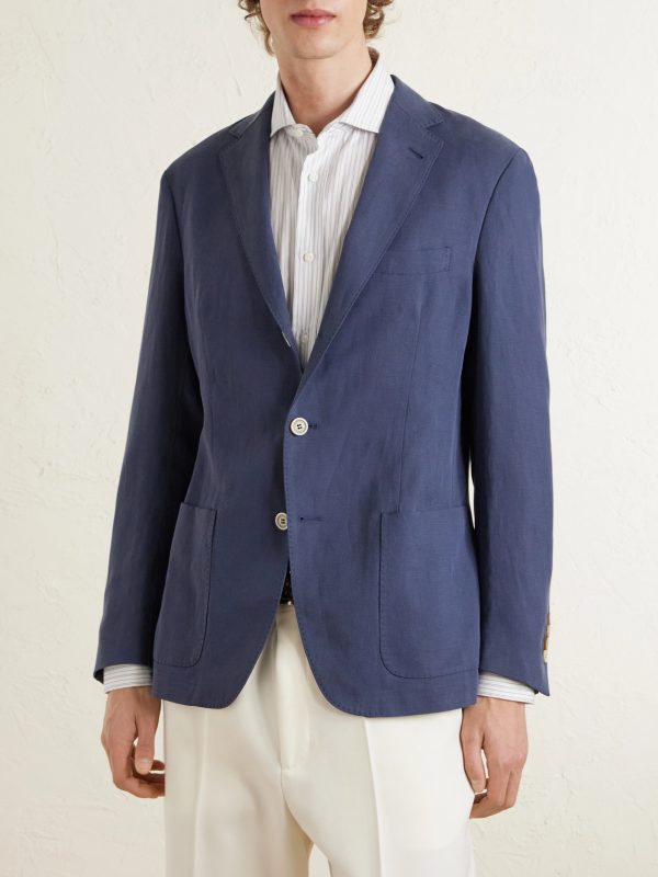 Lyocell and Linen-Blend Suit Jacket - FR