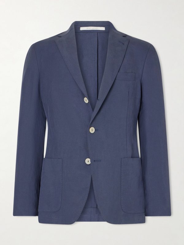 Lyocell and Linen-Blend Suit Jacket