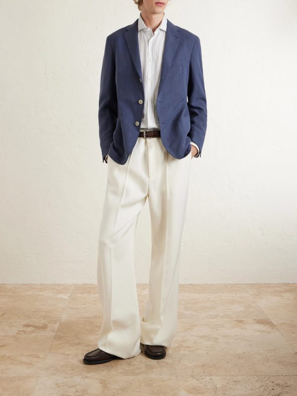 Lyocell and Linen-Blend Suit Jacket - OU
