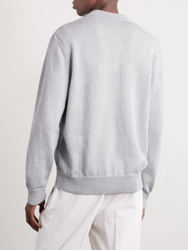 Cotton and Silk-Blend Cardigan - BK