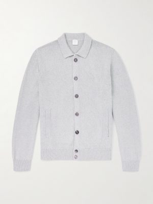 Cotton and Silk-Blend Cardigan