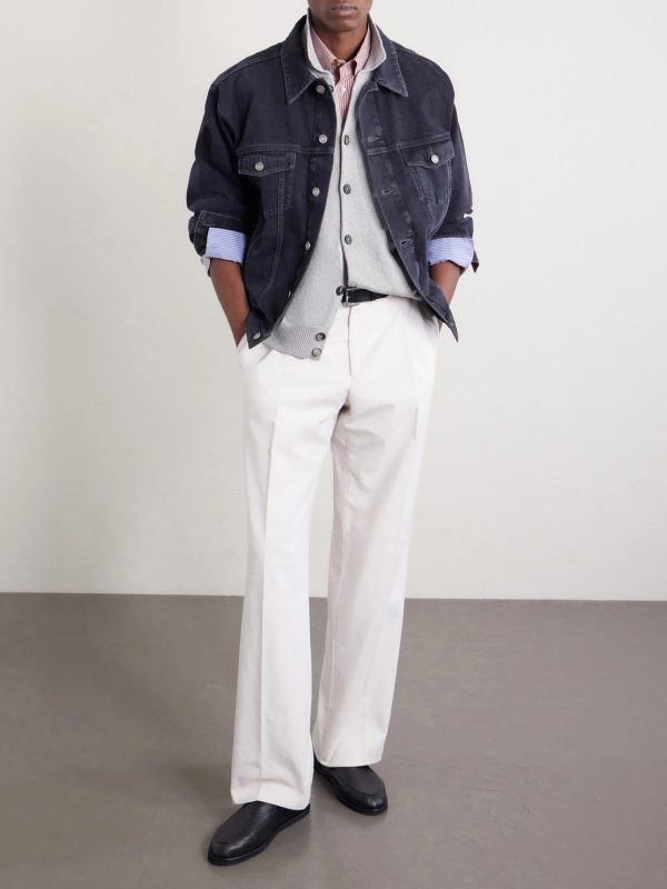 Cotton and Silk-Blend Cardigan - OU