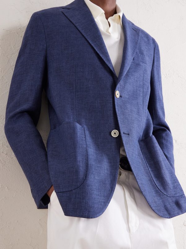Stretch-Linen, Wool and Silk-Blend Suit Jacket - CU Stretch-Linen, Wool and Silk-Blend Suit Jacket - CU