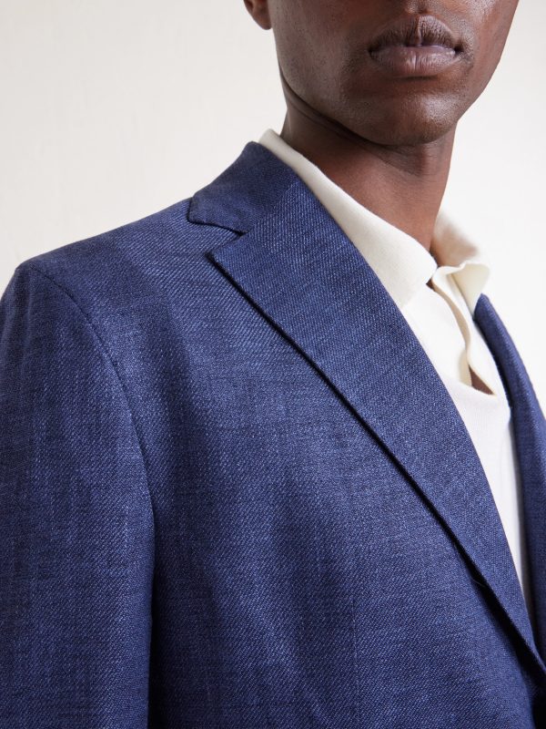 Stretch-Linen, Wool and Silk-Blend Suit Jacket - E3 Stretch-Linen, Wool and Silk-Blend Suit Jacket - E3