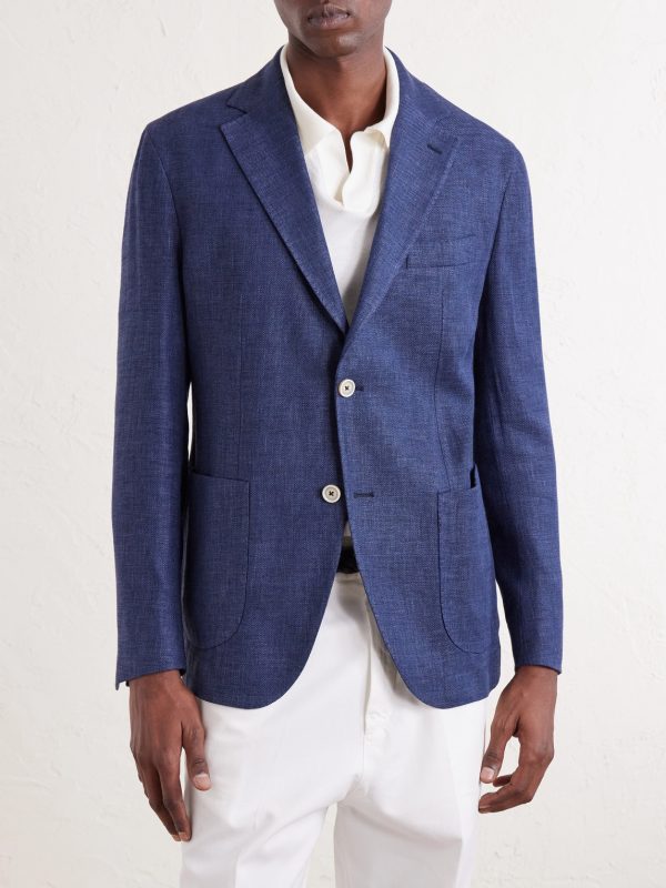 Stretch-Linen, Wool and Silk-Blend Suit Jacket - FR Stretch-Linen, Wool and Silk-Blend Suit Jacket - FR
