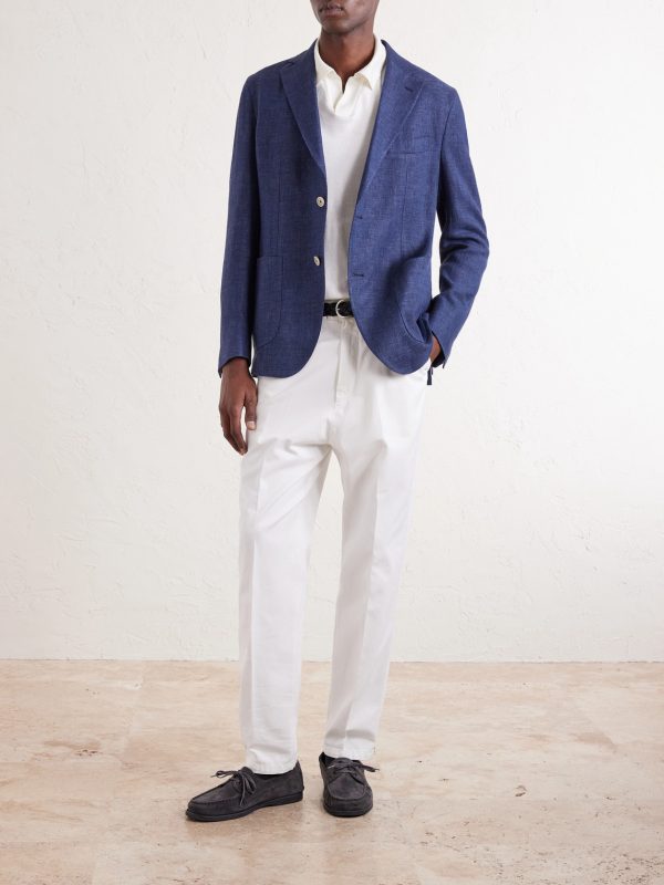 Stretch-Linen, Wool and Silk-Blend Suit Jacket - OU Stretch-Linen, Wool and Silk-Blend Suit Jacket - OU