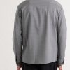 Wool-Blend Flannel Overshirt - BK